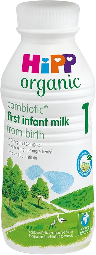 hipp organic first infant milk 470ml bottle