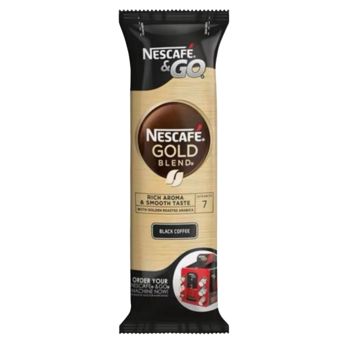 Bulk instant black coffee Nescafé Go Gold Blend catering case