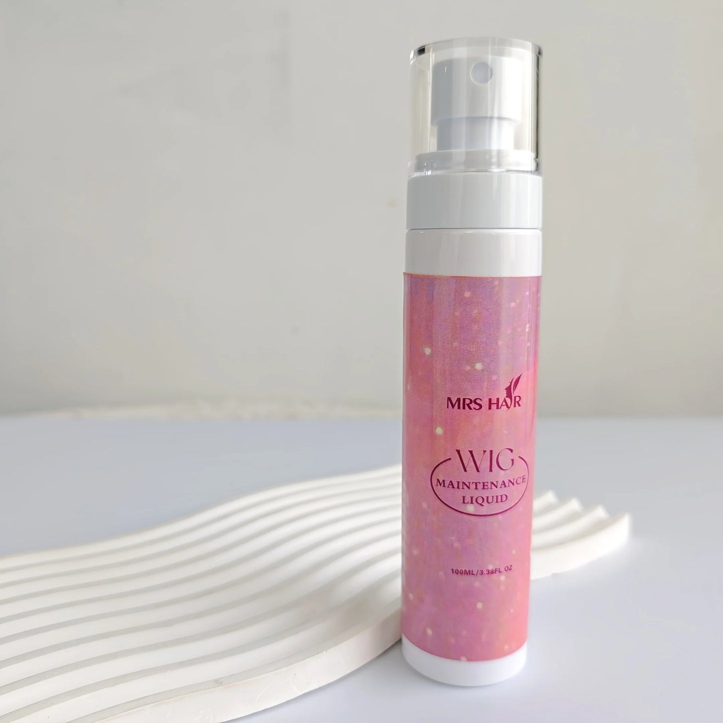 Anti frizz wig spray before after result smooth shiny hair