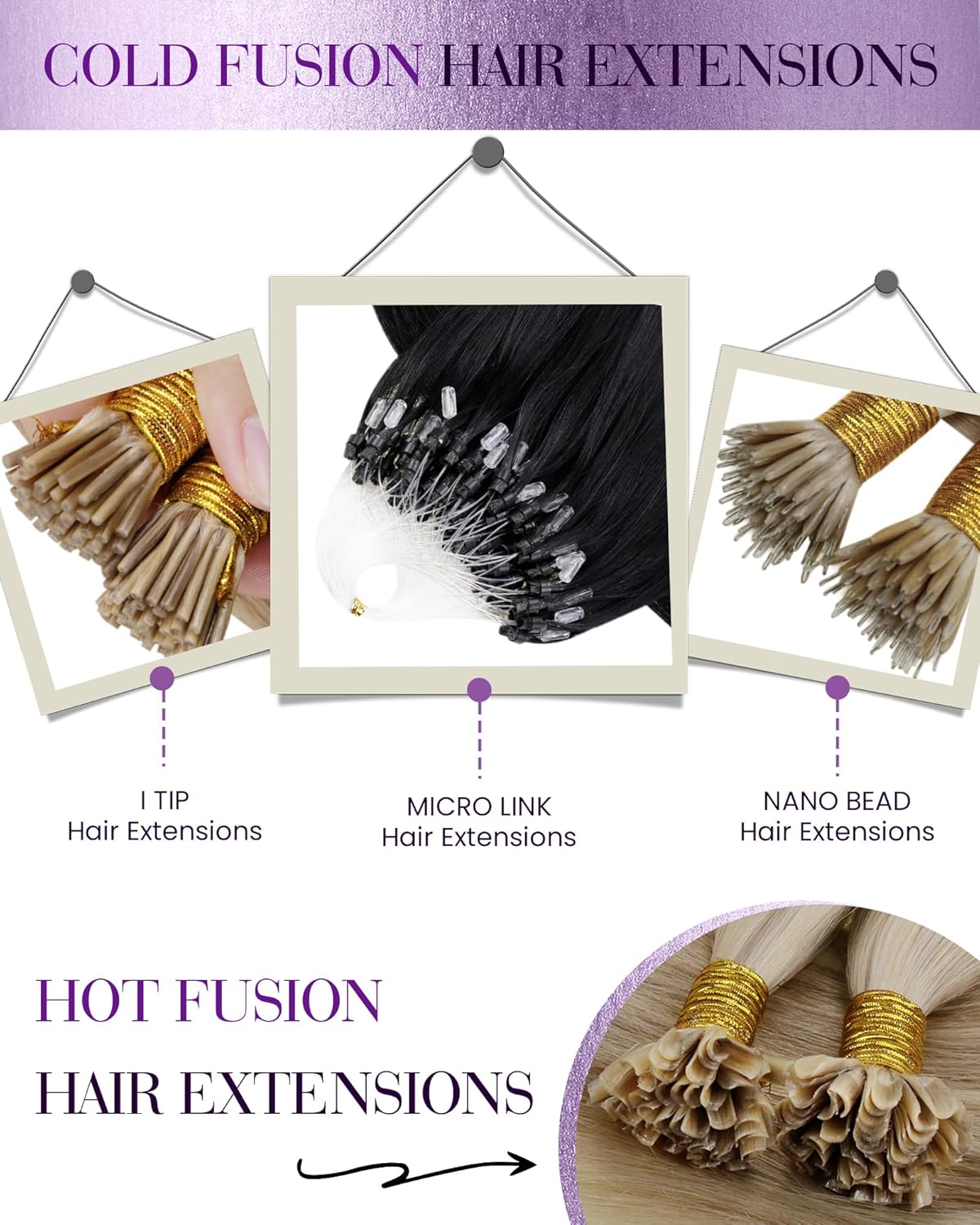 50g hair extensions with discreet micro rings