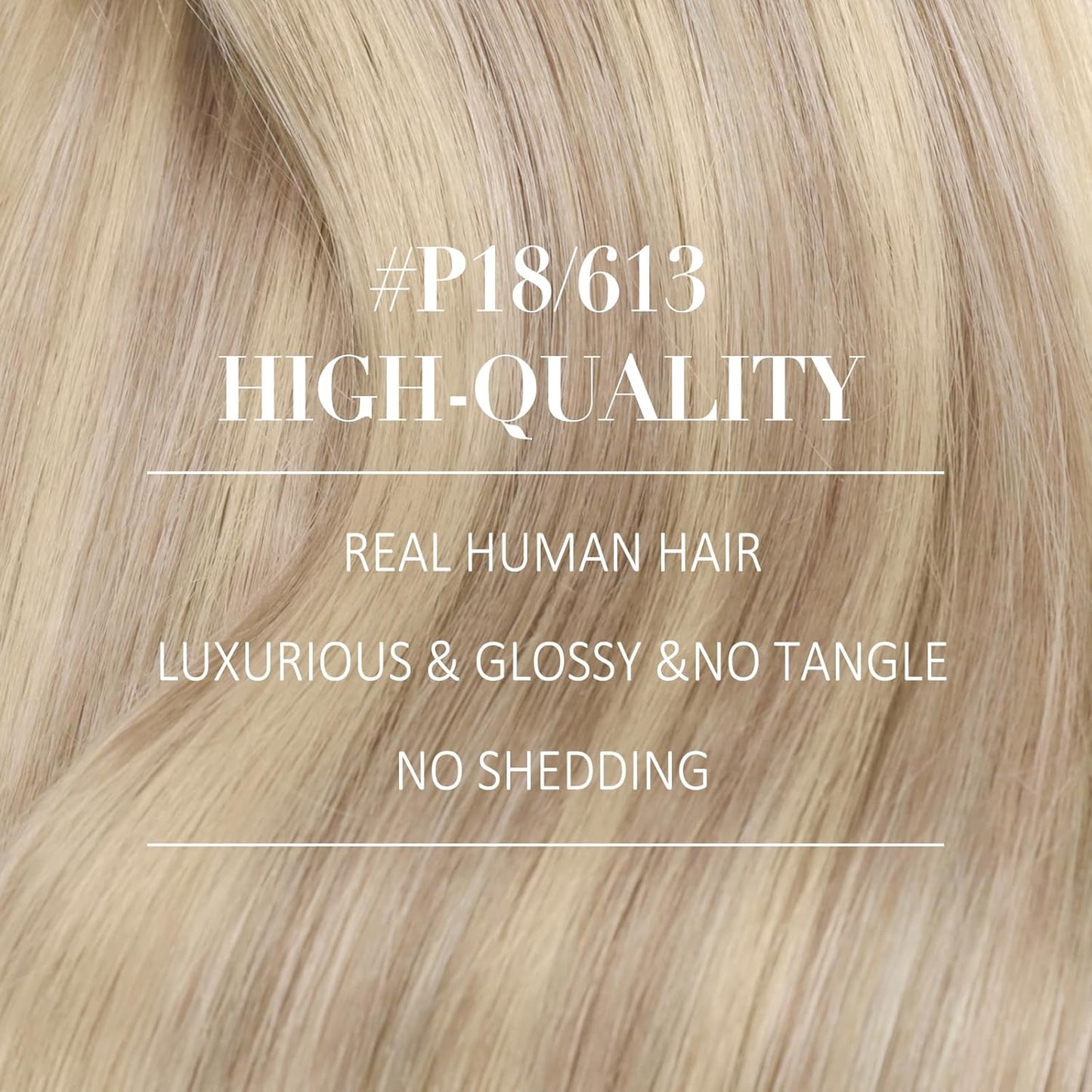 Lightweight nano hair extensions with natural blend