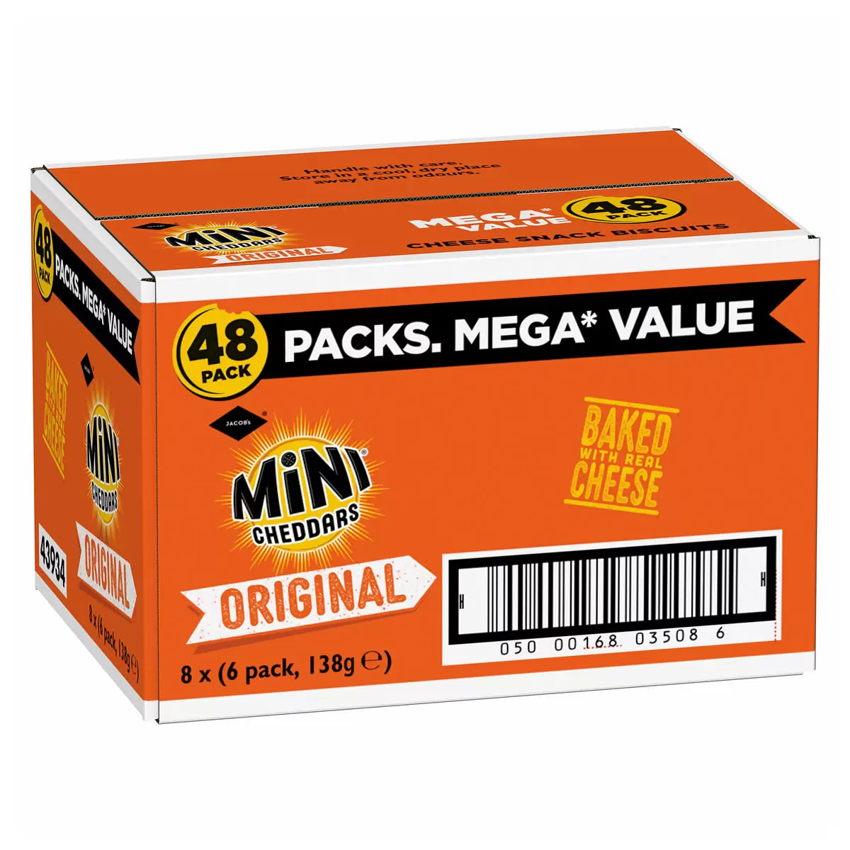 Jacobs Mini Cheddars Original 48 x 23g handy snack packs