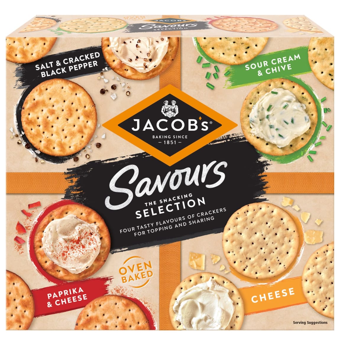Jacob’s Savoury Favourites Selection 200g biscuit assortment
