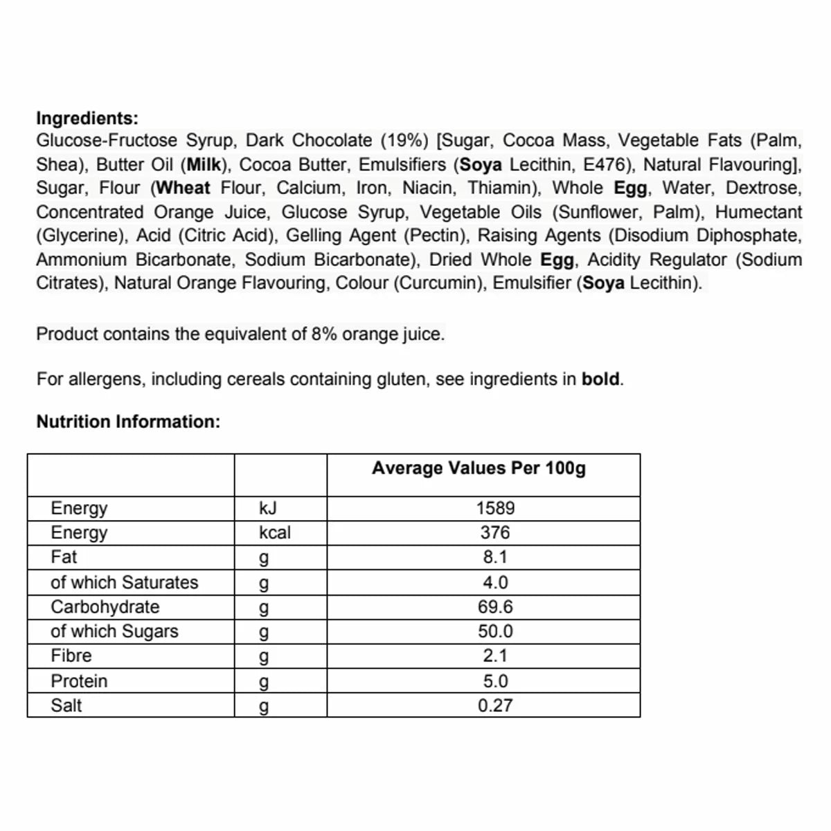 20 pack of Jaffa Cakes snack size biscuit bars for on-the-go snacking