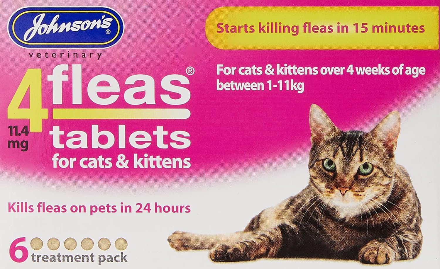 johnsons 4fleas tablets for cats and kittens