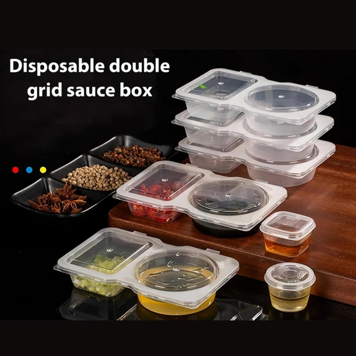 Double Compartment Snack Pots – keep foods separate
