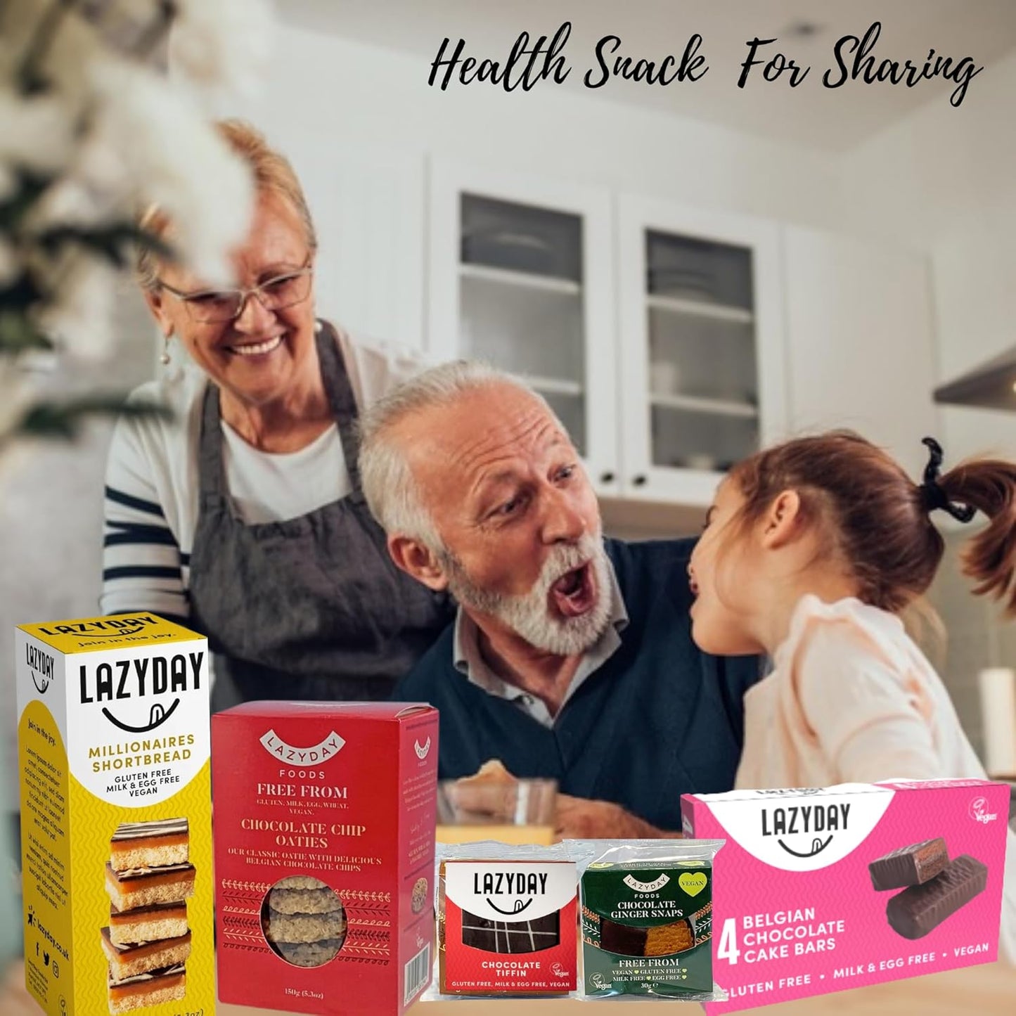 JOLAFUNBS hamper featuring vegan and gluten-free chocolate biscuits