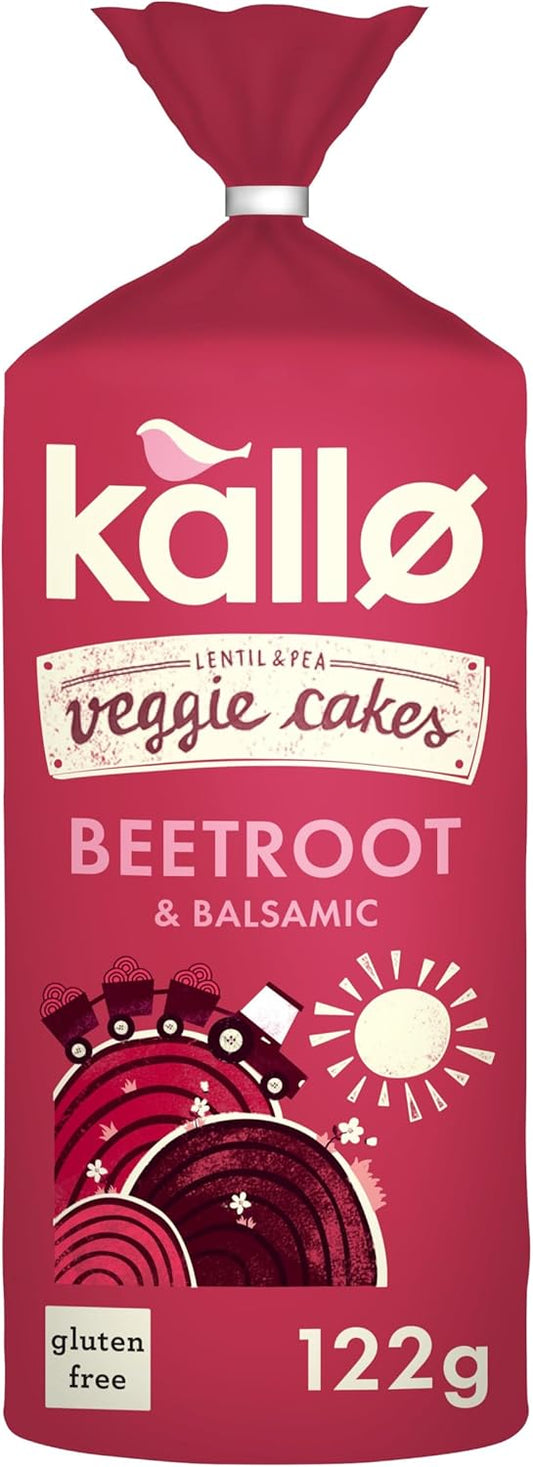 Kallo Beetroot & Balsamic Veggie Cakes 122g pack