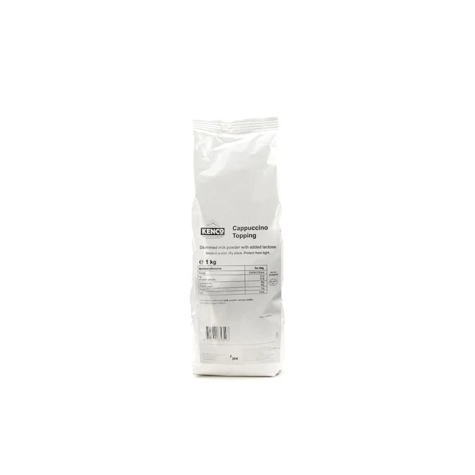 Kenco Cappuccino Topping 1kg bag of creamy milk powder