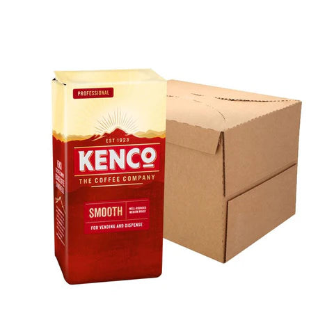 Eco-friendly packaging of Kenco Smooth Roast Instant Coffee refill bags.