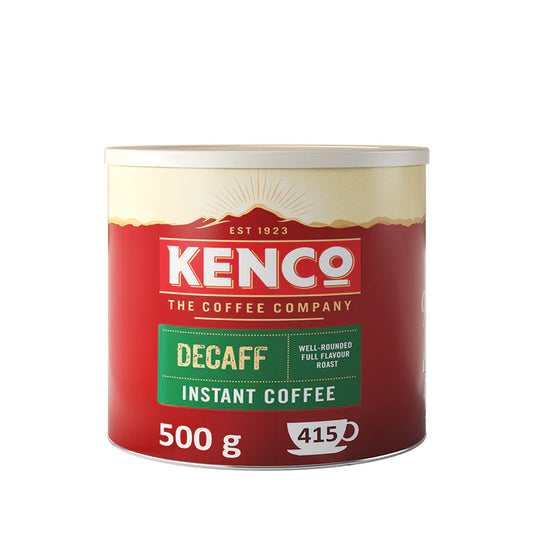 Smooth and balanced decaffeinated coffee in 500g Kenco tin