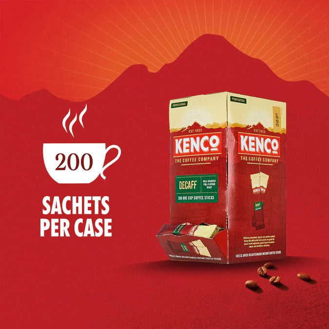 Single-serve Kenco Decaffeinated Coffee Stick for quick instant coffee