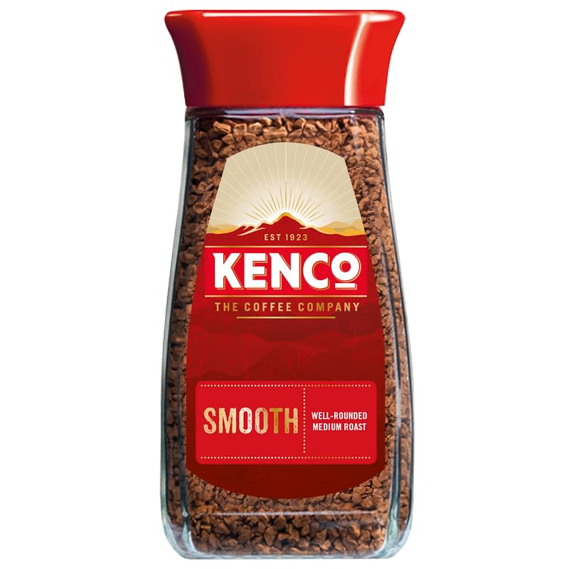 Kenco Smooth Coffee 200g packaging showing premium medium roast