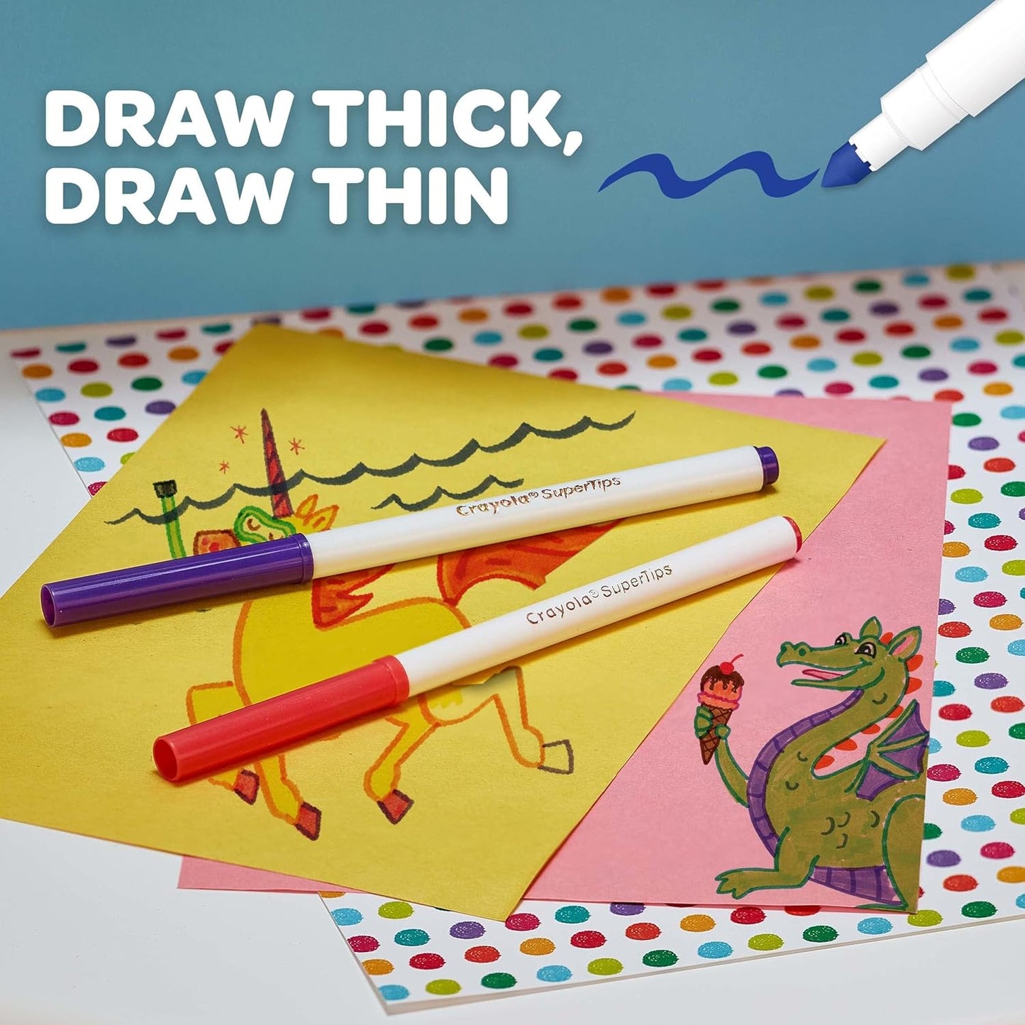 kids felt tip pens crayola washable and safe