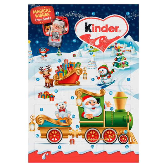 Kinder Chocolate 24 Minis Advent Calendar festive packaging