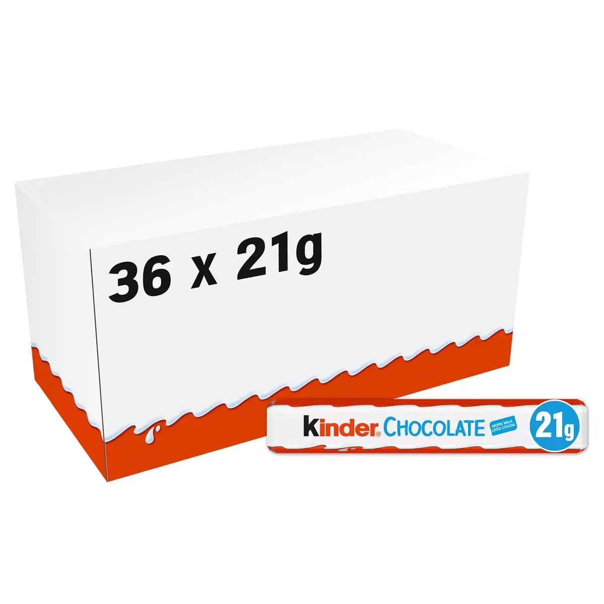 Kinder Chocolate Snackbar 36 pack – bulk milk chocolate snacks for sharing