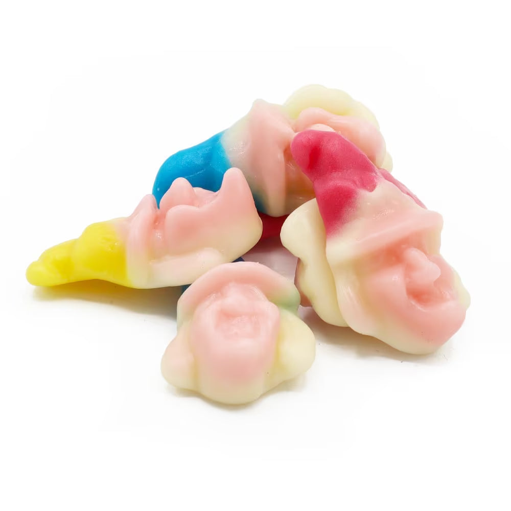 Gluten-free fruity witches head candy for parties and occasions