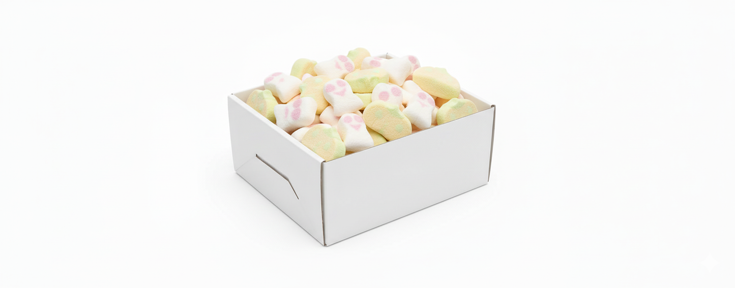 Gluten-free and dairy-free vanilla marshmallows in bulk bag