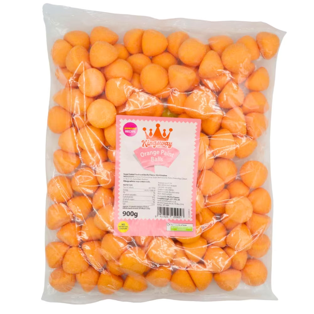 Bulk Kingsway Orange Paint Balls perfect for Halloween or Christmas