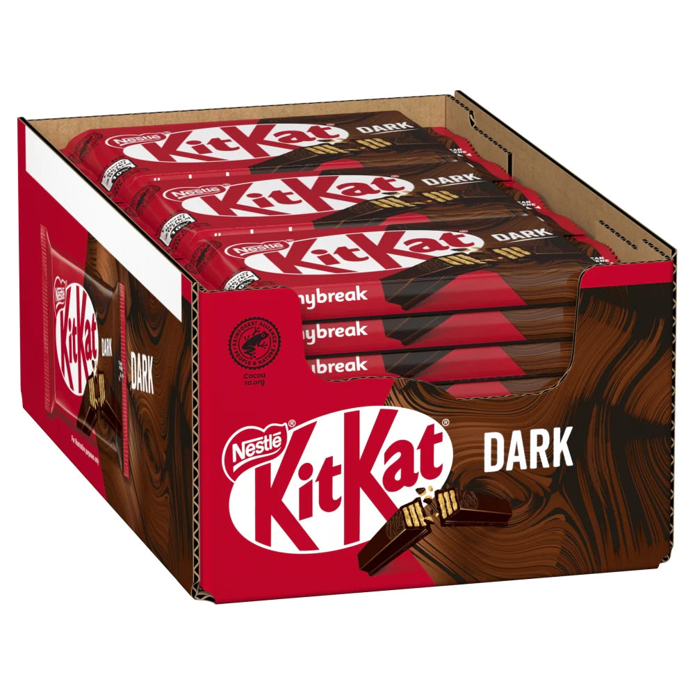Bulk Kit Kat Dark Chocolate bars for office, home, or café