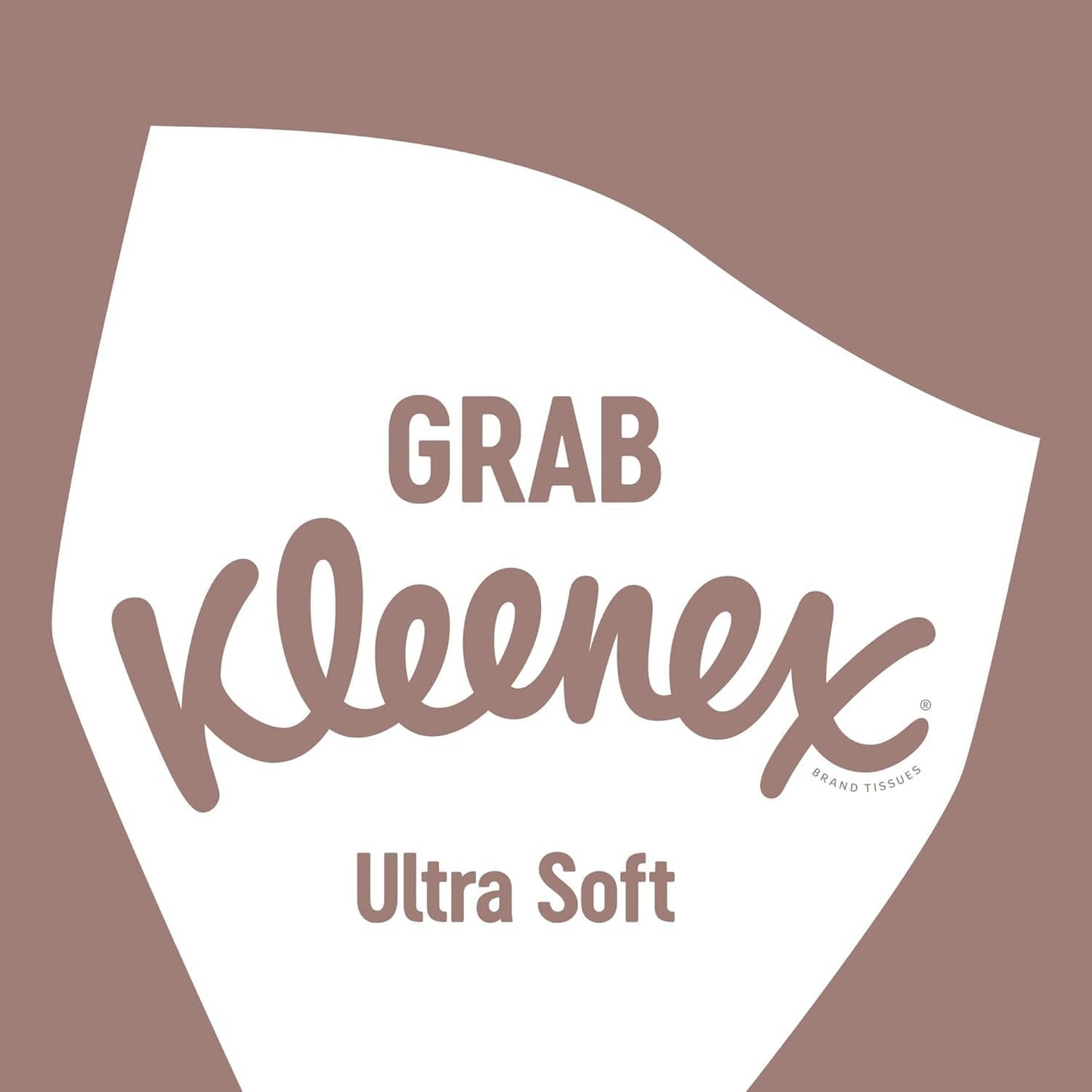 Kleenex Ultra Soft tissue box showing branding and design