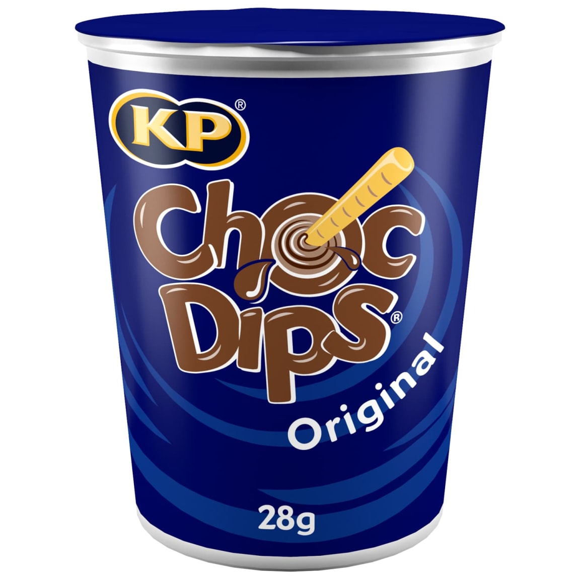 KP Choc Dips Milk Chocolate 28g biscuit snack with creamy chocolate dip