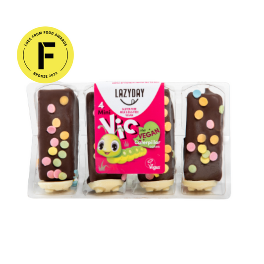 Lazy Day 160g Mini Vic vegan caterpillar cakes