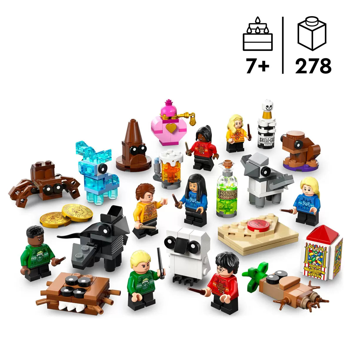 LEGO Harry Potter 76456 Advent Calendar featuring 24 daily builds