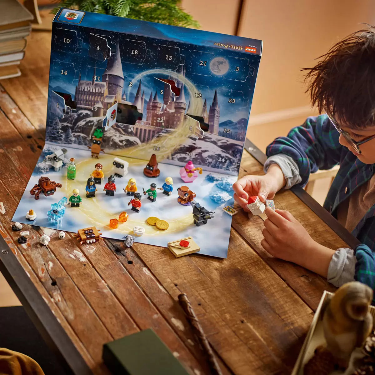 LEGO Harry Potter Wizarding World Advent Calendar 2025 with magical creatures