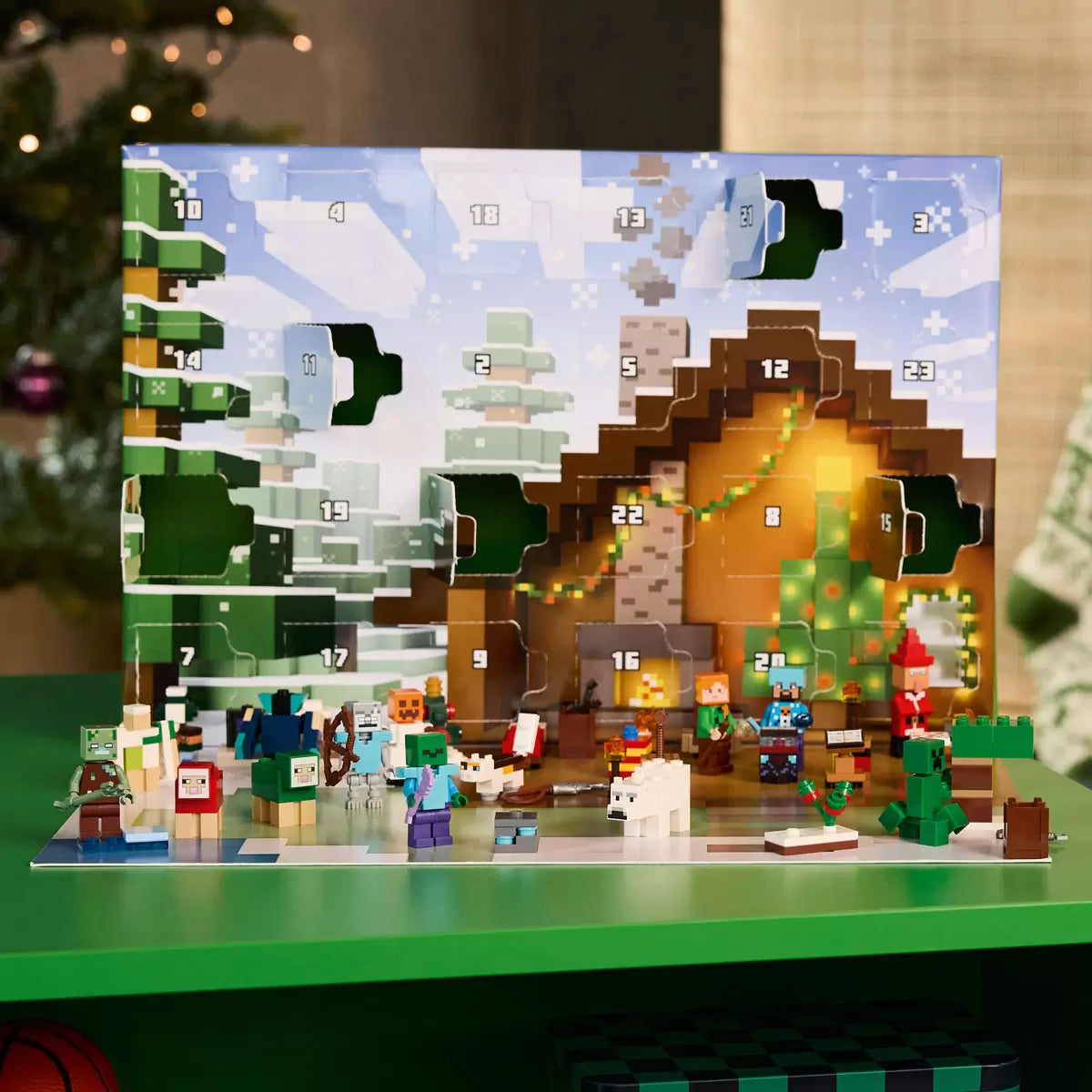 LEGO Minecraft winter village playset from Advent Calendar 2025