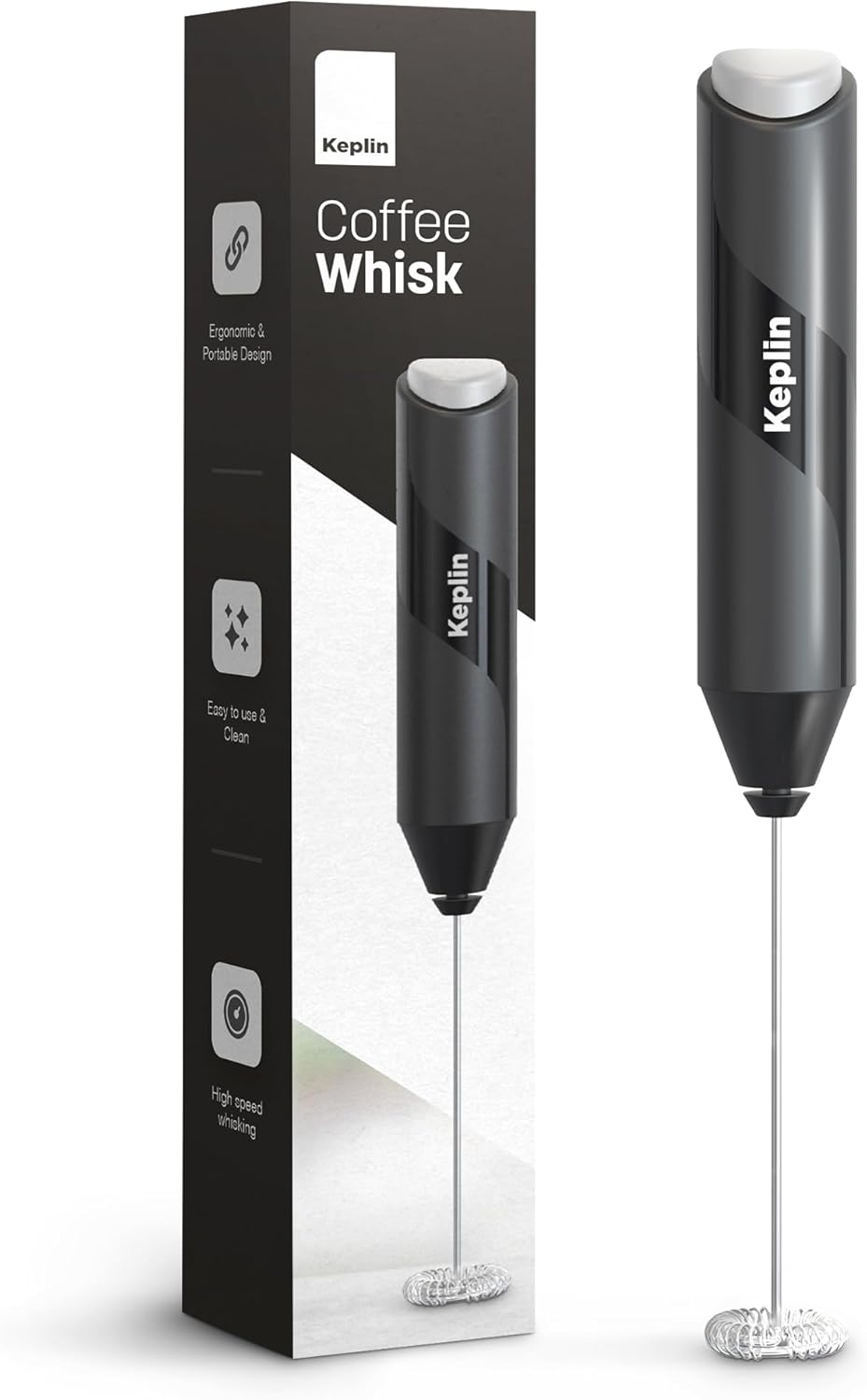 Ergonomic handle for comfortable grip while frothing