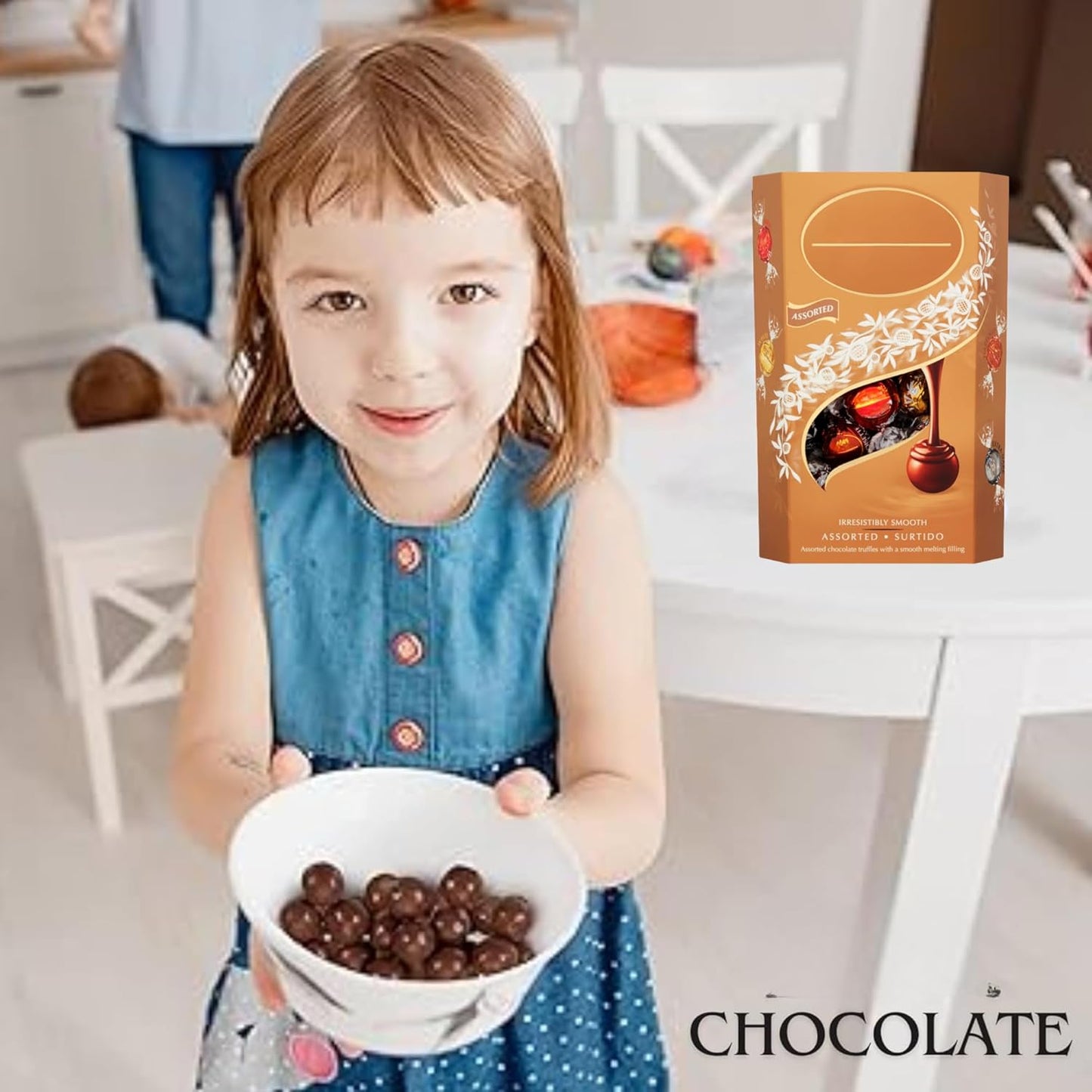 Smooth melting centre in each Lindor chocolate truffle for a luxurious treat