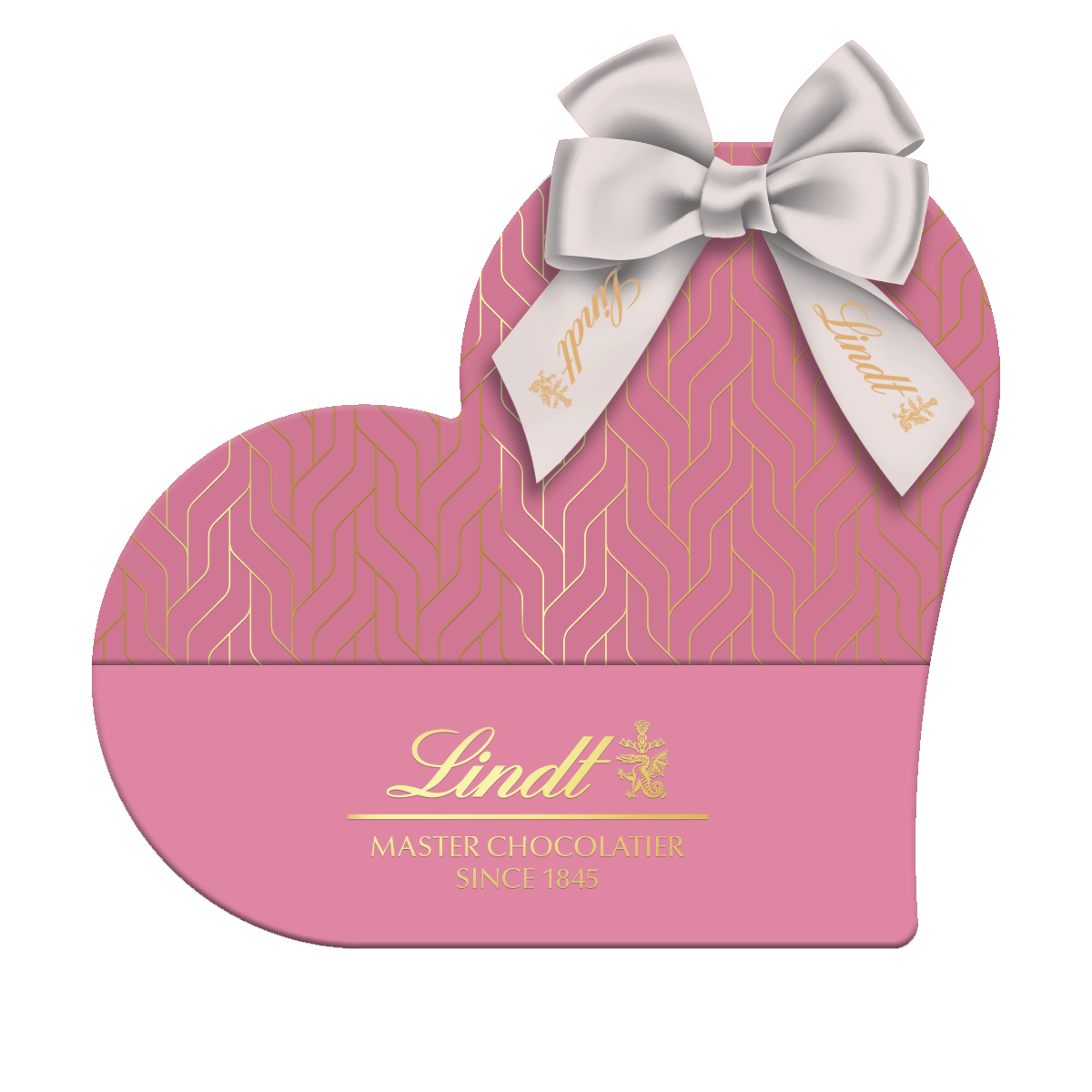 150g Lindt heart chocolate box in pink for Valentine’s Day