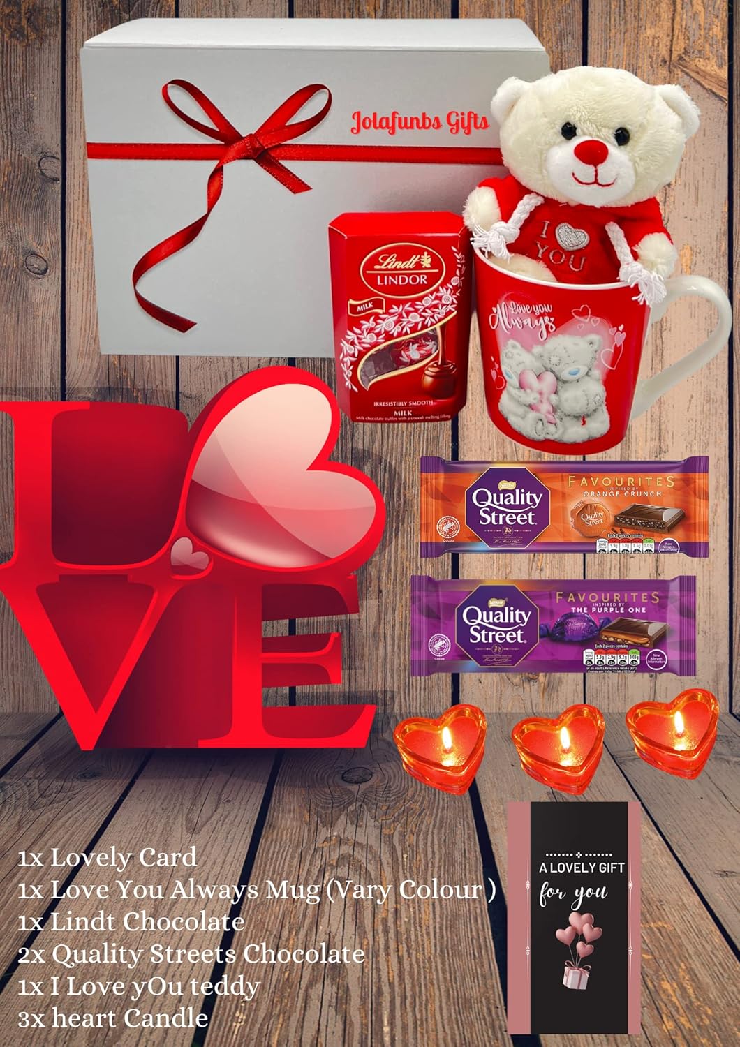 Gift box filled with Lindt sweets and chocolates