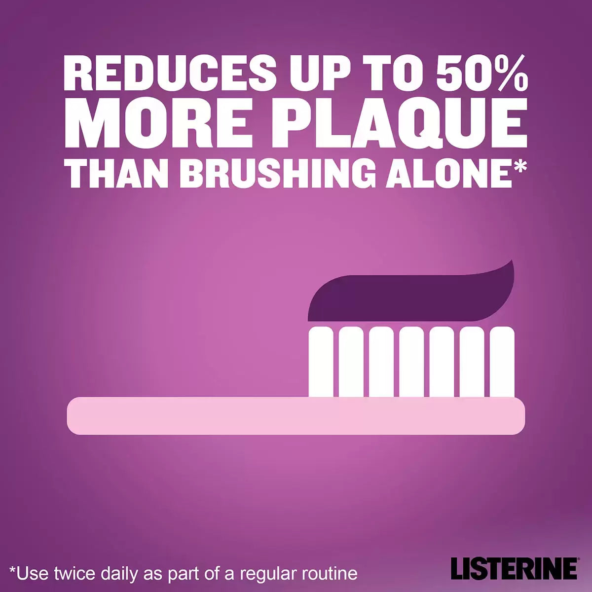 Listerine 10-in-1 mouthwash for complete dental hygiene and reduces plaque