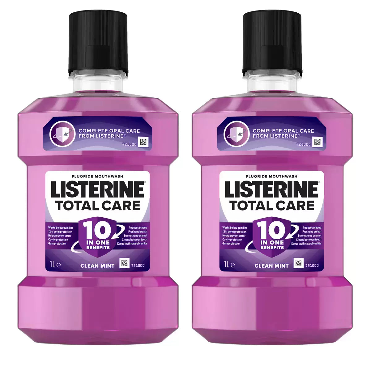 Listerine Total Care 10-in-1 Mouthwash 2 x 1L bottles