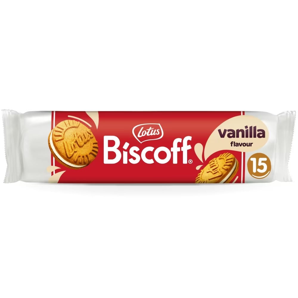 Lotus Biscoff Sandwich Vanilla Cream Biscuits 150g