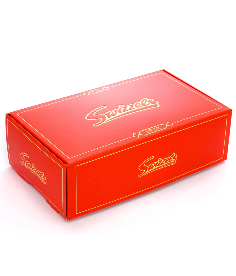 Luxury red and gold candy hamper presentation for gifting