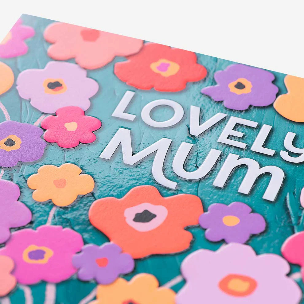 Lovely Mum Stripe Vase Floral Birthday Card, perfect cards for mums birthday, birthday cards, and birthday card greeting cards for special celebrations.