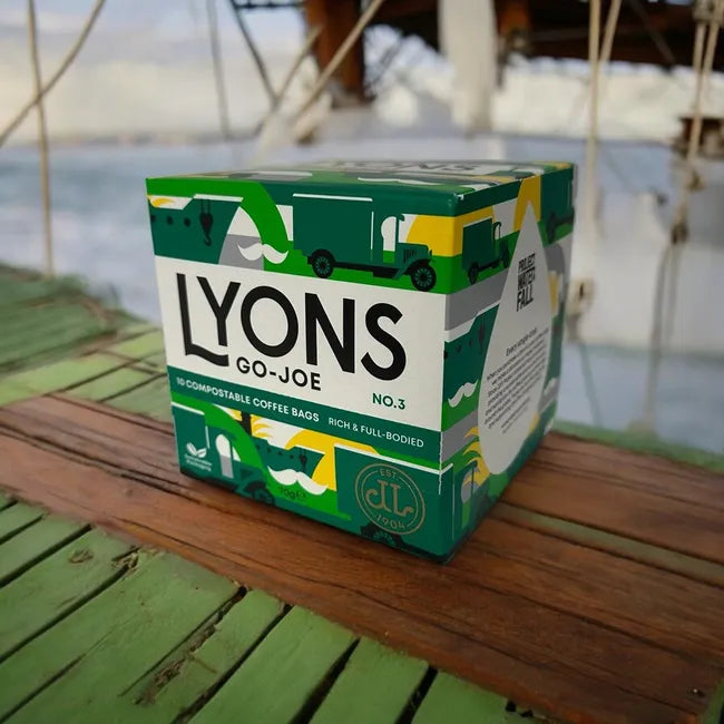 Lyons No3 coffee bags for fresh brewing at home or office