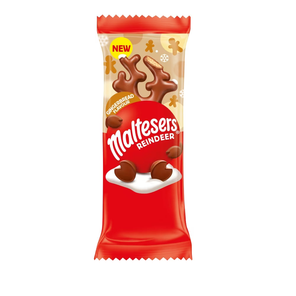 Maltesers Gingerbread Reindeer chocolate with filling