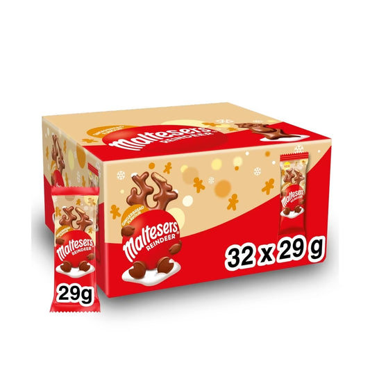 Box of Maltesers Gingerbread Reindeer 29g Christmas treats