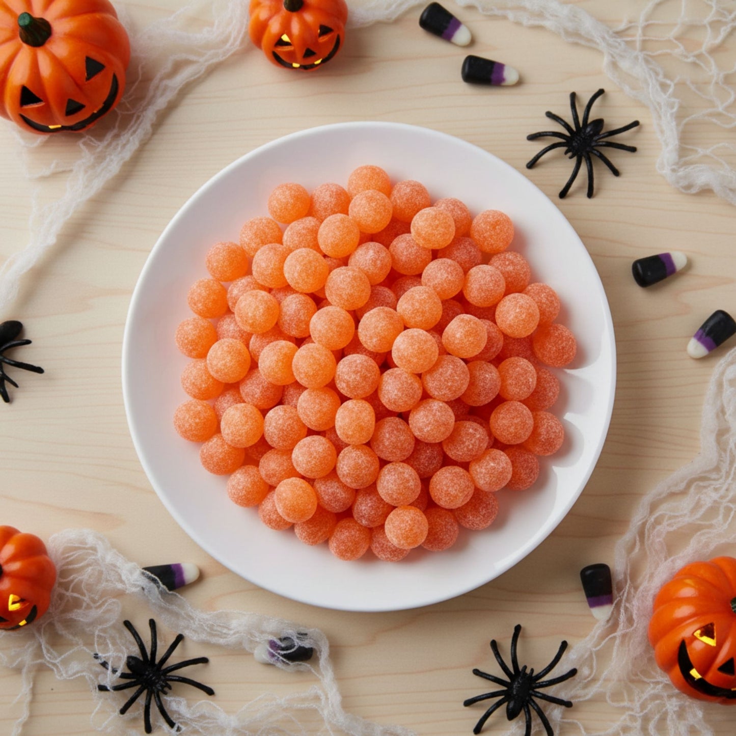 Maxon’s orange sour sweets for Halloween and Christmas