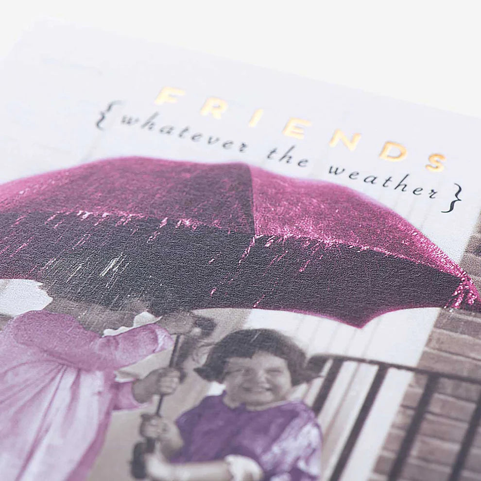 Blank inside friendship card perfect for personalised birthday messages and heartfelt notes