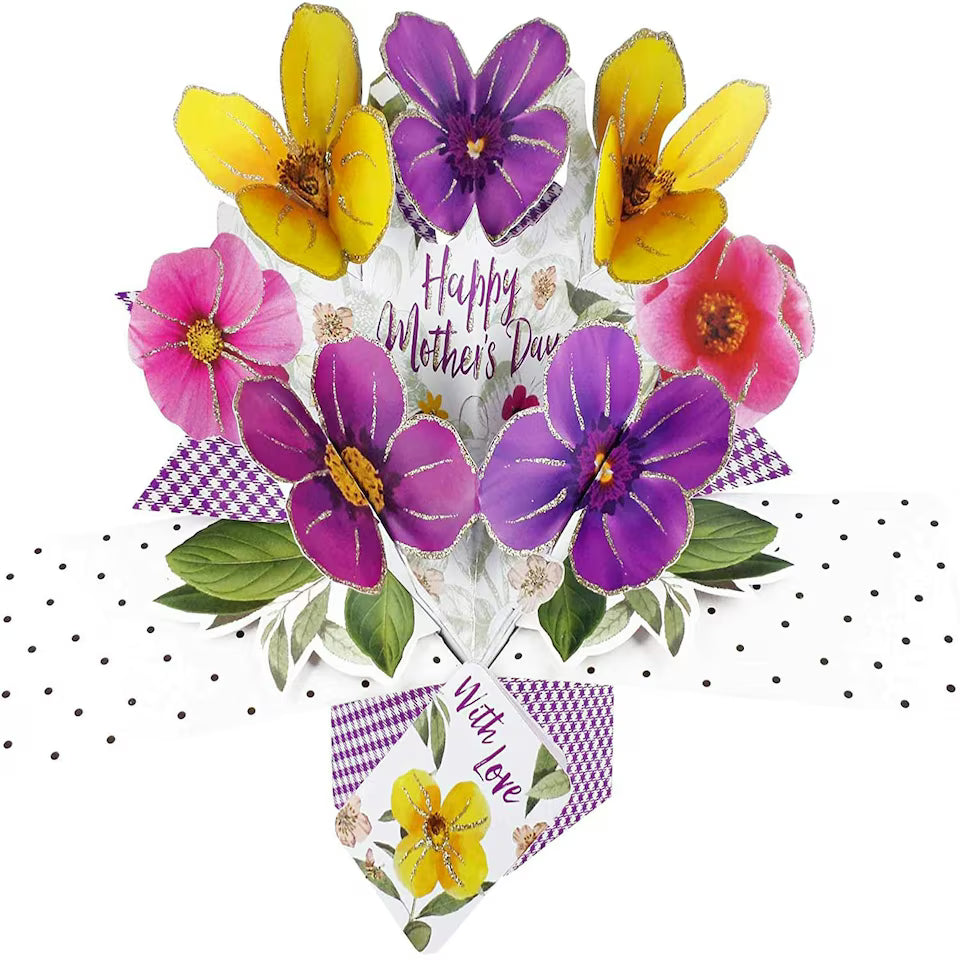 Unique and stunning pop-up card for Mum