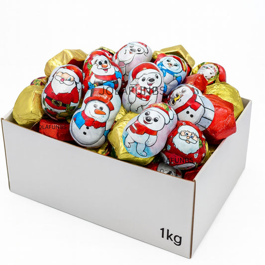 Milk Chocolate Christmas Assortment 1kg bulk bag