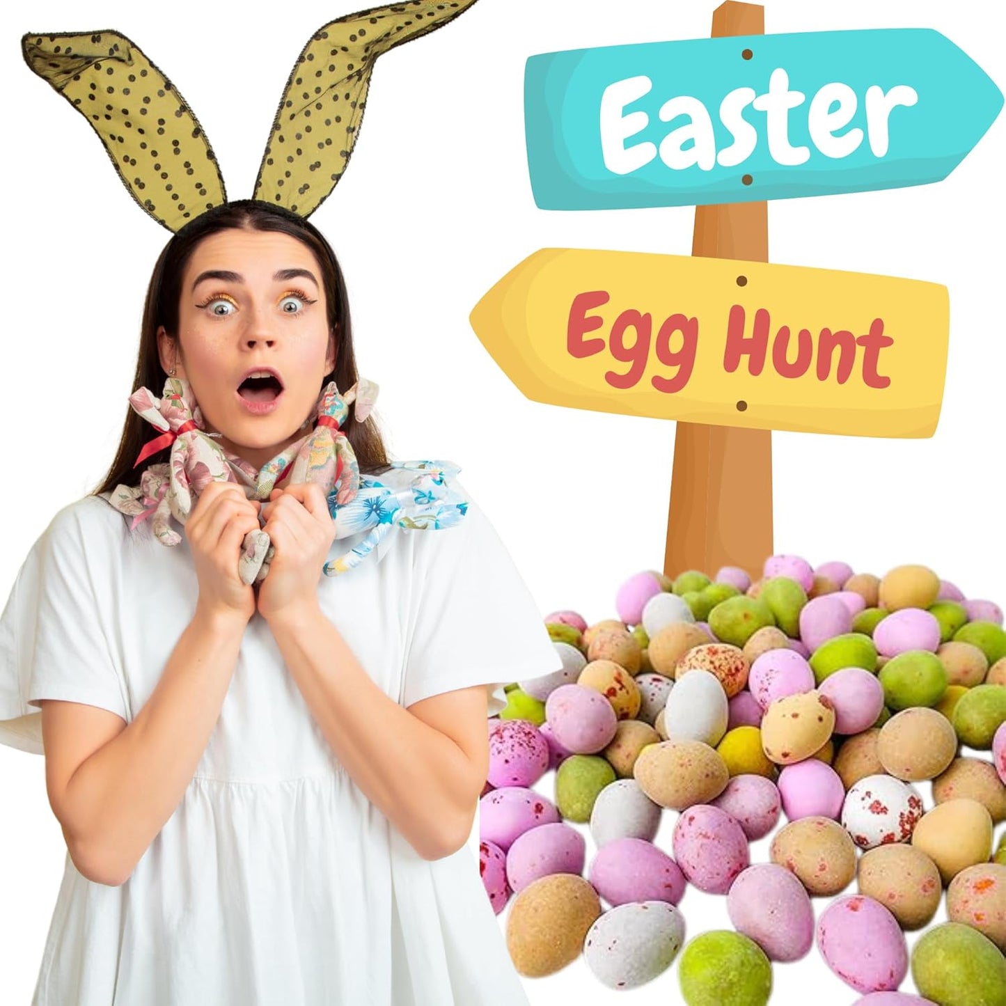 Delicious milk chocolate mini eggs for fun Easter activities