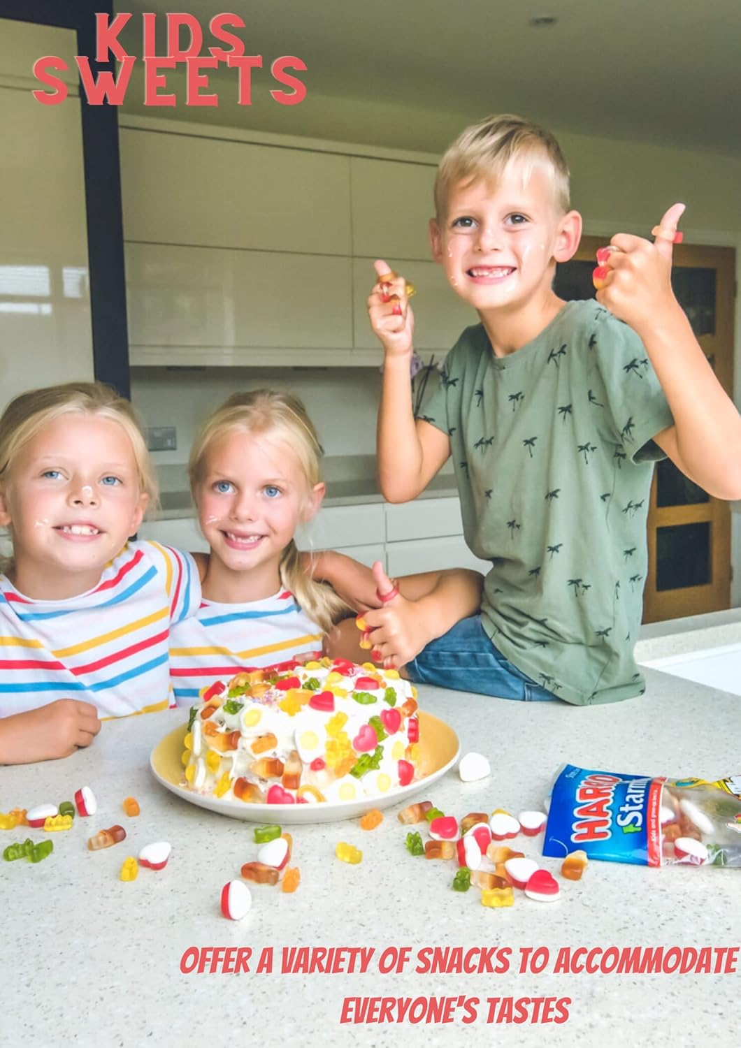 Mini Haribo sweets used as wedding favour ideas or giveaways