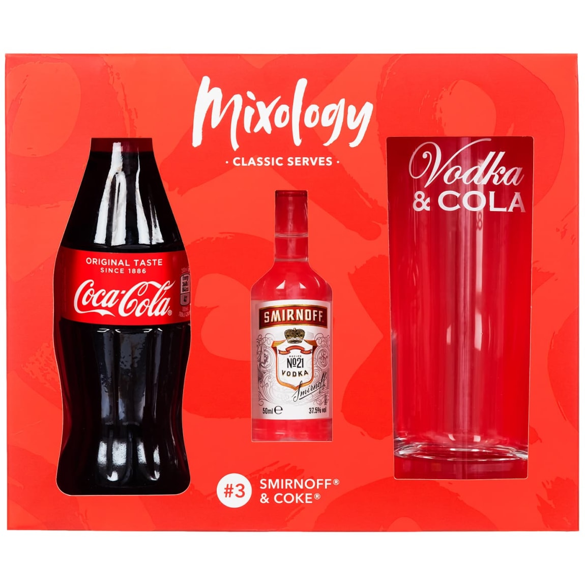 Mixology Classic Serves Smirnoff & Cola Gift Set with tumbler