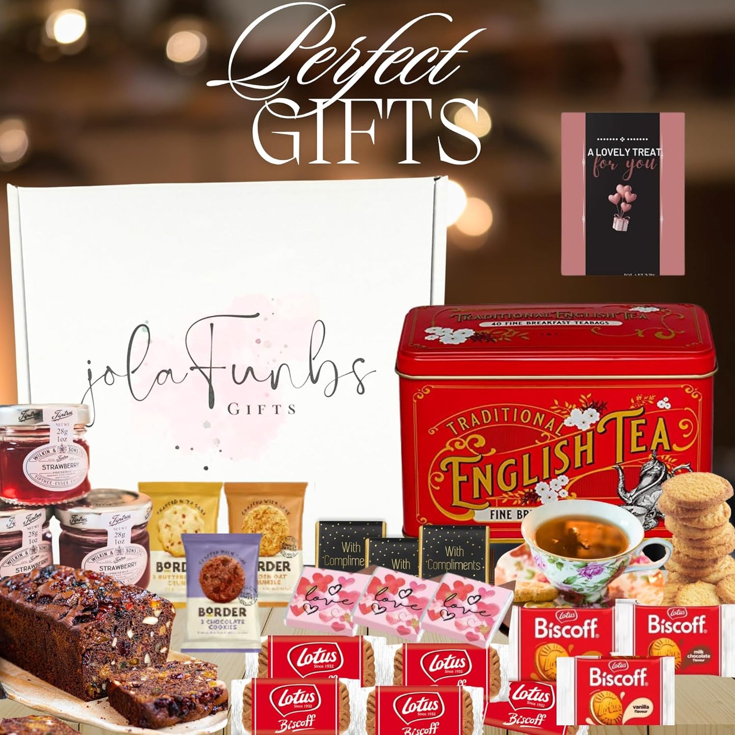 Morning tea gift box with fine English breakfast teas